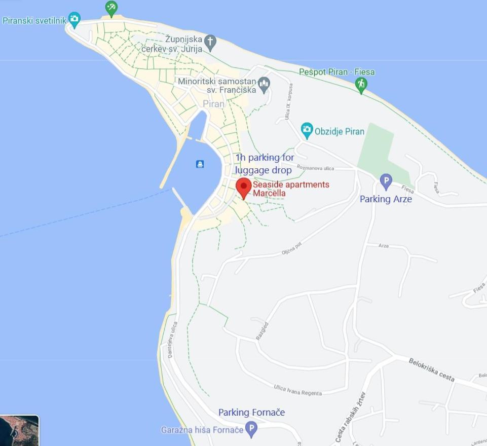 Seaside Apartments Marcella Пиран Екстериор снимка
